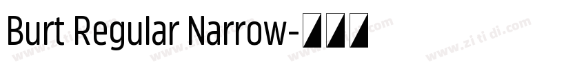 Burt Regular Narrow字体转换